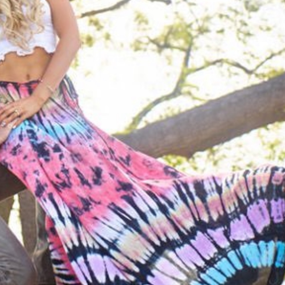 Indah Tie Dye Wrap Maxi Skirt